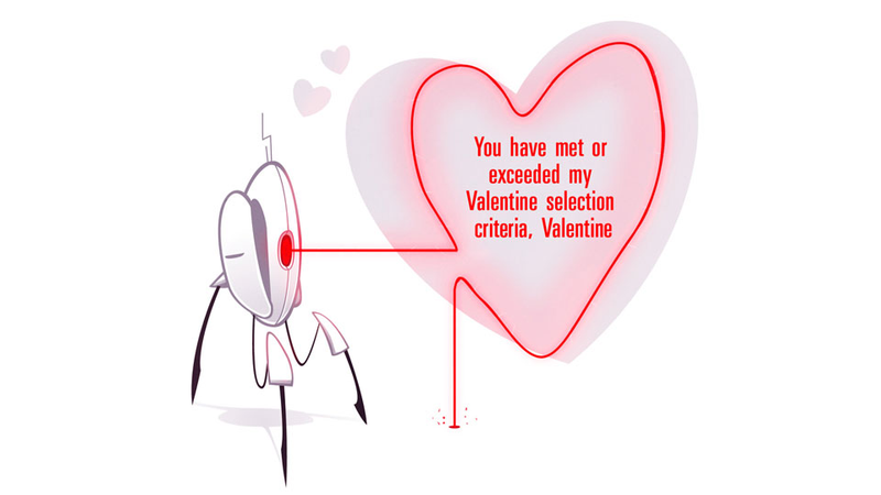 Illustration for article titled Nothing Says "I Love You" Like Portals And Evil Robots